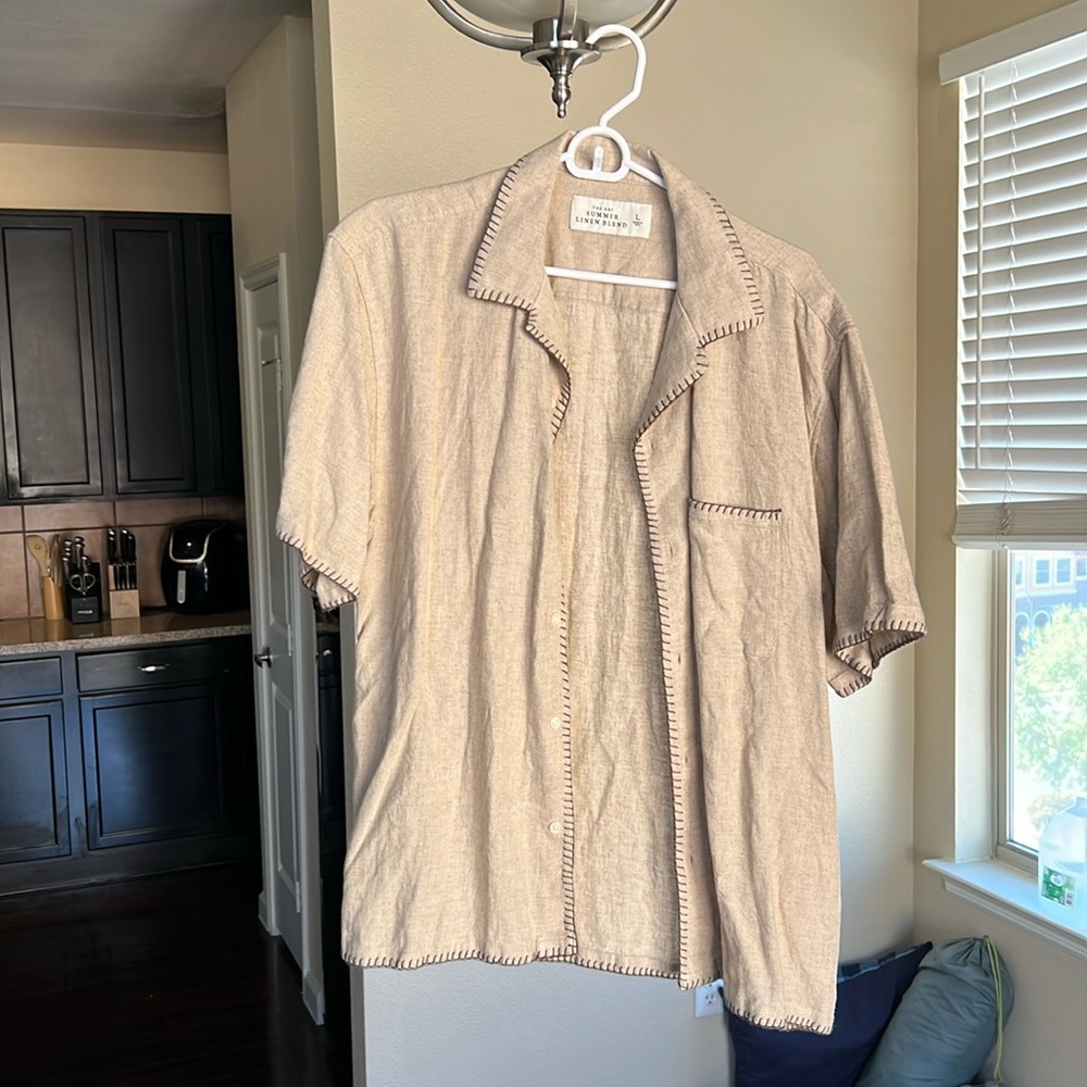 Linen Button Down